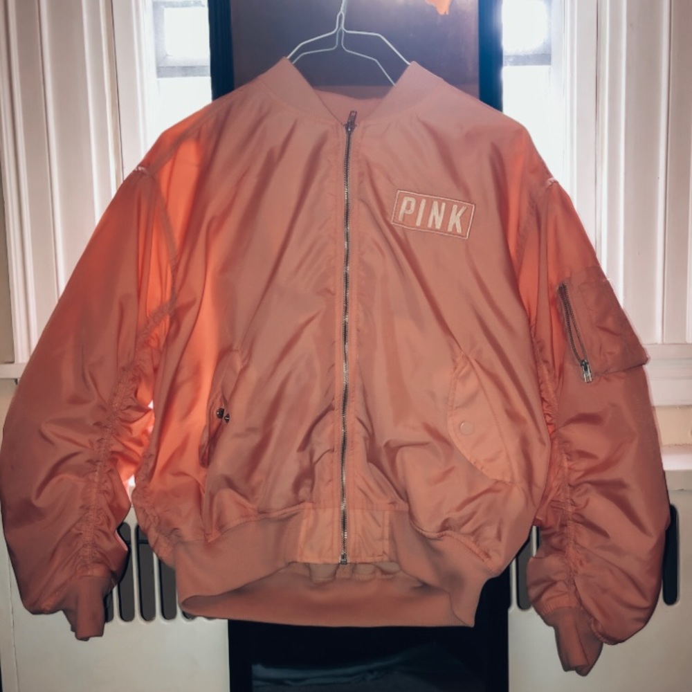 Pink boomer jacket !!